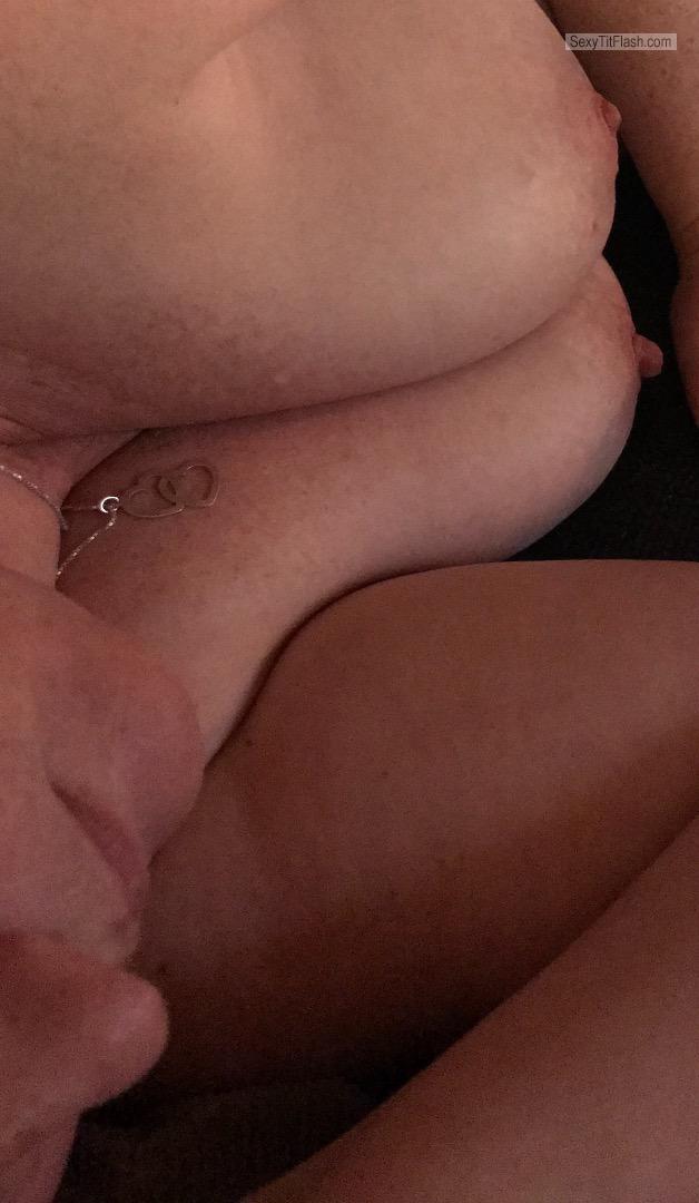 Tit Flash: Wife's Very Big Tits - Wiebel from Netherlands